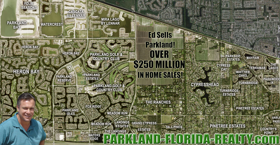 Parkland Florida Neighborhoods Subdivision Map